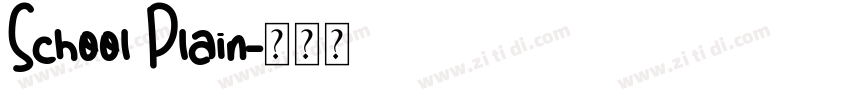School Plain字体转换